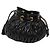 Miu Miu Mini Bucket Bag in Nappa Matelassé Nero - vista 2