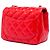 Chanel Red Mini Square Classic Patent Single Flap - Ansicht 2