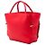Borsa Tote Diorbar Dior in pelle di vitello liscia rossa Medium - vista 2
