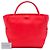Borsa Tote Diorbar Dior in pelle di vitello liscia rossa Medium - vista 7