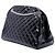 Borsa Bowling Just Mademoiselle Chanel in vernice matelassé nera Large - vista 2