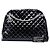 Borsa Bowling Just Mademoiselle Chanel in vernice matelassé nera Large - vista 7
