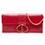 Dior Montaigne 30 Clutch aus rotem Leder mit Kette