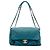 Chanel Blue Large Quilted Iridescent Calfskin Chic Quilt Flap
