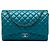 Chanel Blue Maxi Classic Lambskin Double Flap