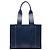 Sac Cabas Woody Chloé Bleu Medium en cuir de veau