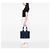 Sac Cabas Woody Chloé Bleu Medium en cuir de veau - vue 6