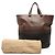Tote Bottega Veneta in Nappa Intrecciato Bicolore Marrone - vista 7