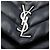 Autre Marque Saint Laurent LouLou Document Clutch aus schwarzem gestepptem Kalbsleder mit Monogramm - Ansicht 5