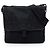 Bolsa Messenger Prada em Tessuto com acabamento em Saffiano preto e fivela