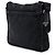 Bolsa Messenger Prada em Tessuto com acabamento em Saffiano preto e fivela - vista 2