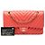 Chanel Pink Medium Classic Chevron Lambskin Double Flap - vue 7