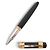 CHAUMET KUGELSCHREIBER SCHWARZER LACK CABOCHON UND GOLDFARBENES METALL ROLLERBALL BALLPOINT PEN