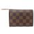 PORTAFOGLIO LOUIS VUITTON VICTORINE TOILE DAMIER EBENE E PELLE ROSA - vista 2