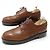 SCARPE JM WESTON DERBY TRIPLES SEMELLES 589 8C 41.5 42 IN PELLE MARRONE