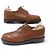SCARPE JM WESTON DERBY TRIPLES SEMELLES 589 8C 41.5 42 IN PELLE MARRONE - vista 3