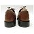 SCARPE JM WESTON DERBY TRIPLES SEMELLES 589 8C 41.5 42 IN PELLE MARRONE - vista 5