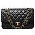 CHANEL CLASSIQUE 11.12 TIMELESS MEDIUM HANDTASCHE SCHWARZES LEDER SCHULTERGURT