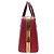 PRADA PYRAMID FRAME BL0808 HANDTASCHE AUS ROTEM BICOLOR SAFFIANO-LEDER BAG - Ansicht 3
