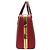 PRADA PYRAMID FRAME BL0808 HANDTASCHE AUS ROTEM BICOLOR SAFFIANO-LEDER BAG - Ansicht 4