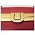 PRADA PYRAMID FRAME BL0808 HANDTASCHE AUS ROTEM BICOLOR SAFFIANO-LEDER BAG - Ansicht 9