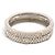 MAUBOUSSIN LE PREMIER JOUR RING 2 REIHEN T49 DIAMANT 18K WEISSGOLD 2GR - Ansicht 2