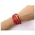Hermès BRACCIALE HERMES BEHAPI CUIR SWIFT ROUGE BRIQUE & GOLD REVERSIBLE QUADRUPLE TOUR - vista 16