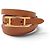 Hermès BRACCIALE HERMES BEHAPI CUIR SWIFT ROUGE BRIQUE & GOLD REVERSIBLE QUADRUPLE TOUR - vista 4