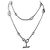 Hermès NUOVO COLLANA HERMES FARANDOLE SAUTOIR 120 CM IN ARGENTO MASSICCIO 96.9GR
