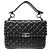 BOLSA VALENTINO ROCKSTUD SPIKE EM COURO PRETO COM PREGOS 7W2B0122NAP