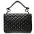 BOLSA VALENTINO ROCKSTUD SPIKE EM COURO PRETO COM PREGOS 7W2B0122NAP - vista 2