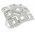 Anello Boucheron China Au750 in Oro Bianco e Diamanti Misura 10