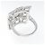 Anello Boucheron China Au750 in Oro Bianco e Diamanti Misura 10 - vista 3
