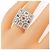 Anello Boucheron China Au750 in Oro Bianco e Diamanti Misura 10 - vista 5