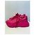 Dolce & Gabbana Sneakers chunky basse in pelle rosa - vista 4