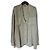 Giorgio Armani Camisa Oversize em Seda Bege