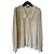 Giorgio Armani Beige Seidenbluse Peter-Pan-Kragen
