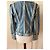 Balmain Fringed Denim Jacket with Gold Buttons - view 2