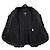 Chanel Schwarze Wolljacke mit Pelzbesatz - Ansicht 2