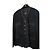 Chanel Schwarze Wolljacke mit Pelzbesatz - Ansicht 3