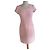 Autre Marque Vestido Rosa Texturizado De Facto