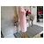 Autre Marque Vestido Rosa Texturizado De Facto - vista 5