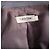 Blazer em couro de bezerro cinza Calvin Klein Collection - vista 8