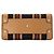 GUCCI - Gucci Bauletto Schultertasche aus schwarzem monogrammiertem Canvas und braunem Leder - Ansicht 4