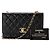 CHANEL - Borsa a tracolla Wallet On Chain Trendy CC Chanel in pelle liscia nera - vista 10