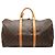 Borsa da viaggio Louis Vuitton Monogram Keepall Bandouliere 50 Marrone