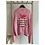 Gucci Strickjacke aus Wolle Rosa mit Apfelmotiv - Ansicht 2