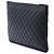 Clutch Chanel Boy O Case Large in pelle caviar matelassé nera - vista 2