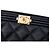 Clutch Chanel Boy O Case Large in pelle caviar matelassé nera - vista 5