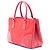 Bolsa Galleria Double Zip Medium em Tessuto e Saffiano Stitch vermelha Prada - vista 2